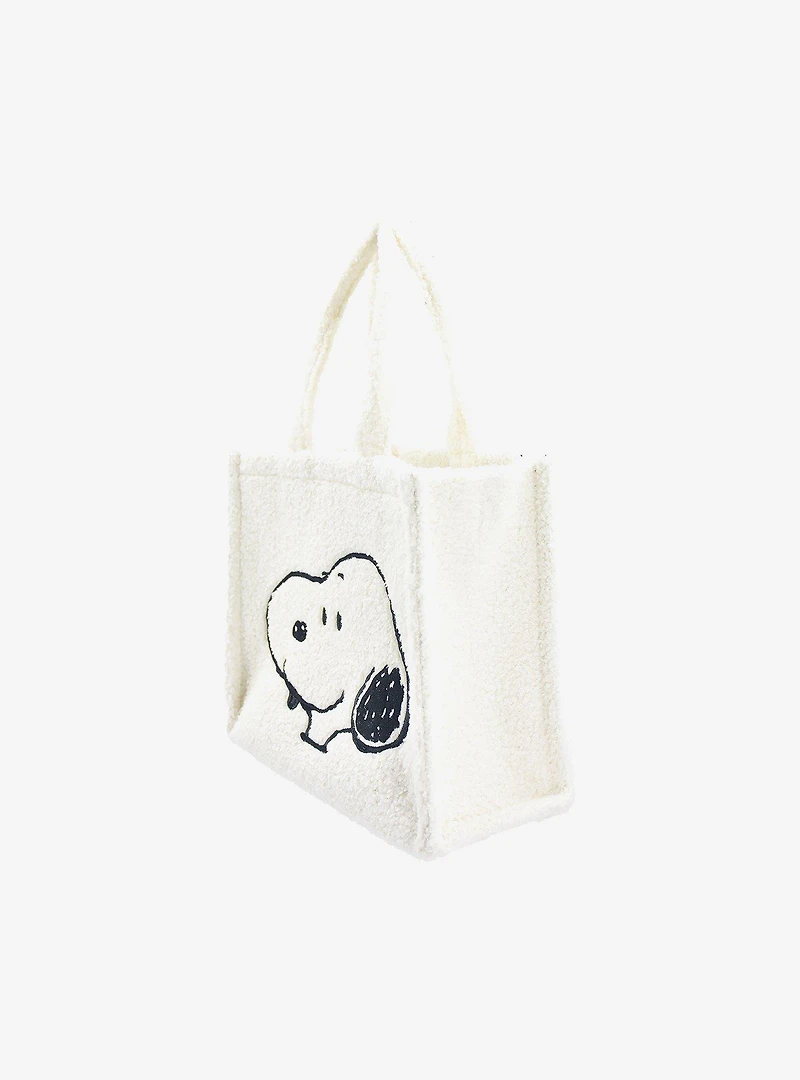 Peanuts Snoopy & Woodstock Sherpa Mini Tote Bag