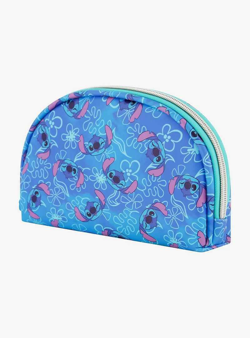 Disney Lilo & Stitch All-Over Stitch Print 2-Piece Cosmetic Case Set