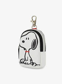 Peanuts Snoopy Full Pose Coin Purse with Keychain Clip