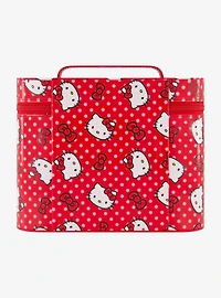 Hello Kitty Red Polka Dot Cosmetic Case Organizer with Mirror