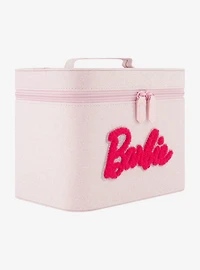 Barbie Glitter Pink Cosmetic Case Organizer with Mirror