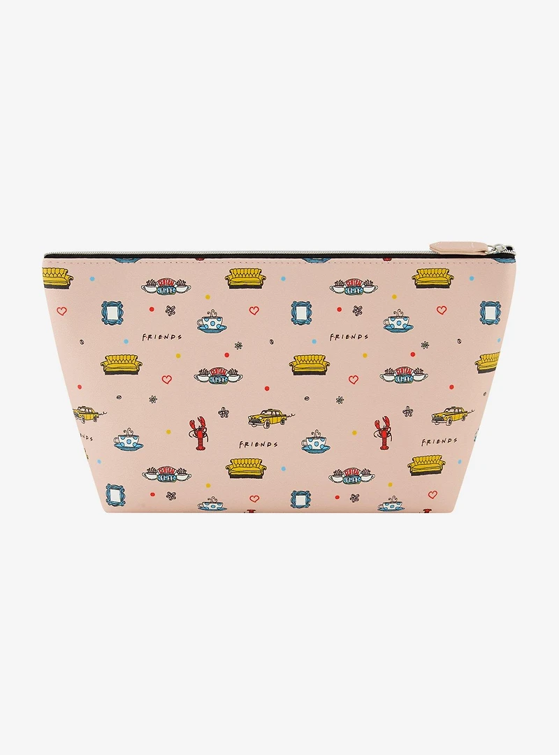 Friends All-Over-Print Cosmetic Travel Bag