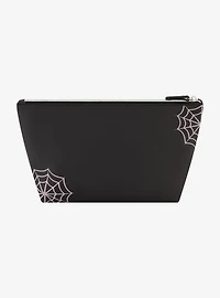 Beetlejuice Logo Spiderweb Cosmetic Travel Bag