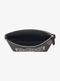 Beetlejuice Logo Spiderweb Cosmetic Travel Bag
