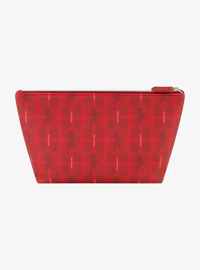 Harry Potter Gryffindor Plaid Cosmetic Travel Bag