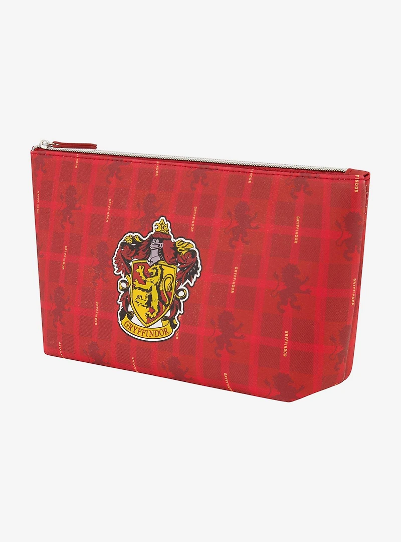Harry Potter Gryffindor Plaid Cosmetic Travel Bag