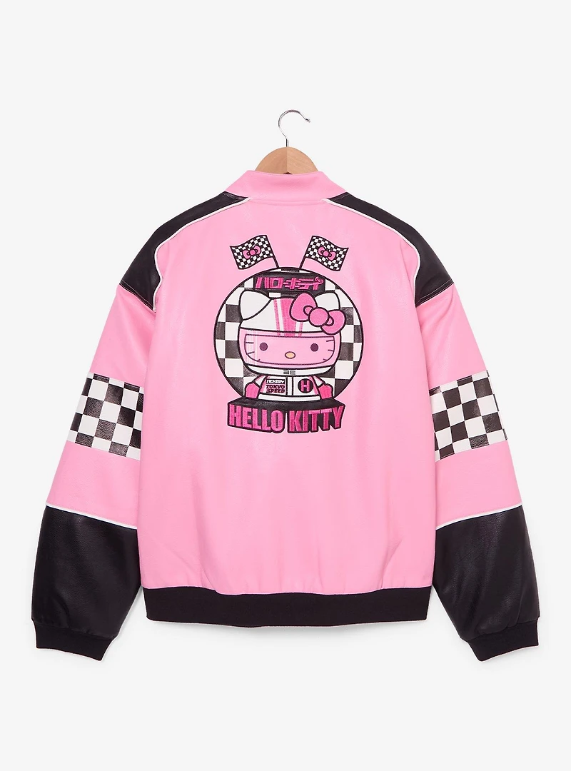 Sanrio Hello Kitty Pink Racing Jacket (BoxLunch 10th Anniversary Edition) — BoxLunch Exclusive