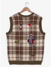 The Muppets Christmas Carol Embroidered Plaid Sweater Vest - BoxLunch Exclusive