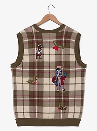 The Muppets Christmas Carol Embroidered Plaid Sweater Vest - BoxLunch Exclusive