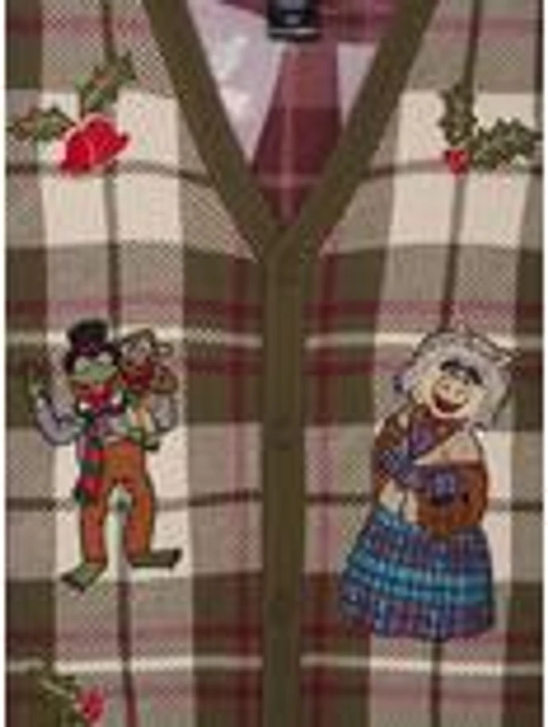 The Muppets Christmas Carol Embroidered Plaid Sweater Vest - BoxLunch Exclusive
