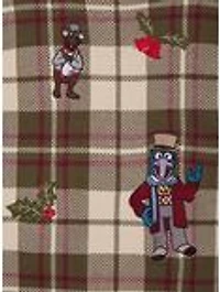 The Muppets Christmas Carol Embroidered Plaid Sweater Vest - BoxLunch Exclusive