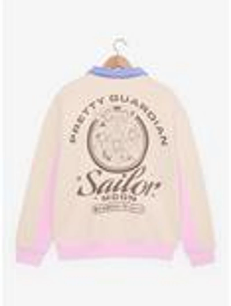Sailor Moon Color Block Women's Quarter Zip Crewneck - BoxLunch Exclusive