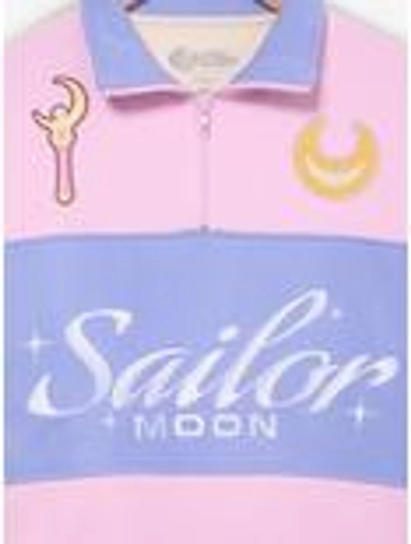 Sailor Moon Color Block Women's Quarter Zip Crewneck - BoxLunch Exclusive
