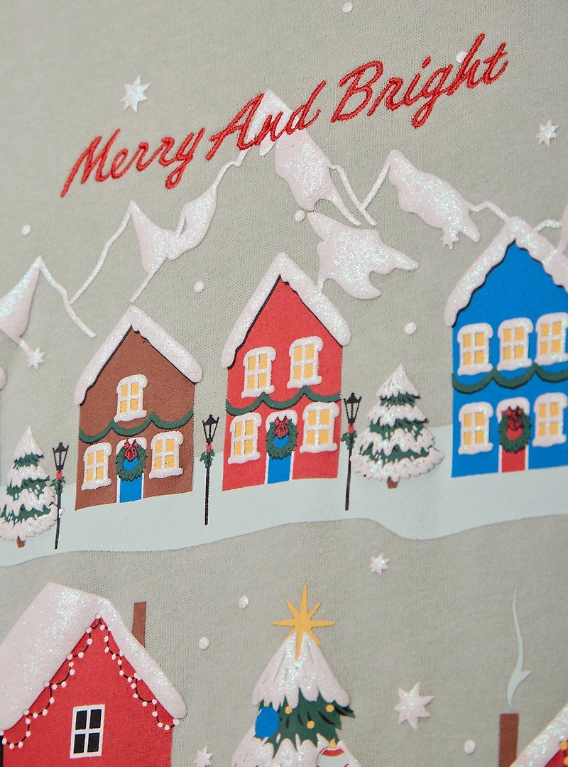 Disney Mickey & Friends Holiday Scene Women's Crewneck - BoxLunch Exclusive