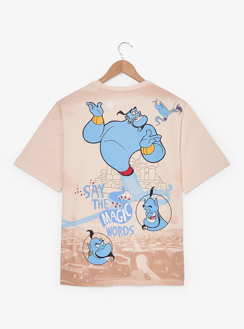 Disney Aladdin Genie Jumbo Print Women's T-Shirt - BoxLunch Exclusive