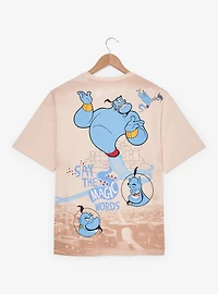 Disney Aladdin Genie Jumbo Print Women's T-Shirt - BoxLunch Exclusive