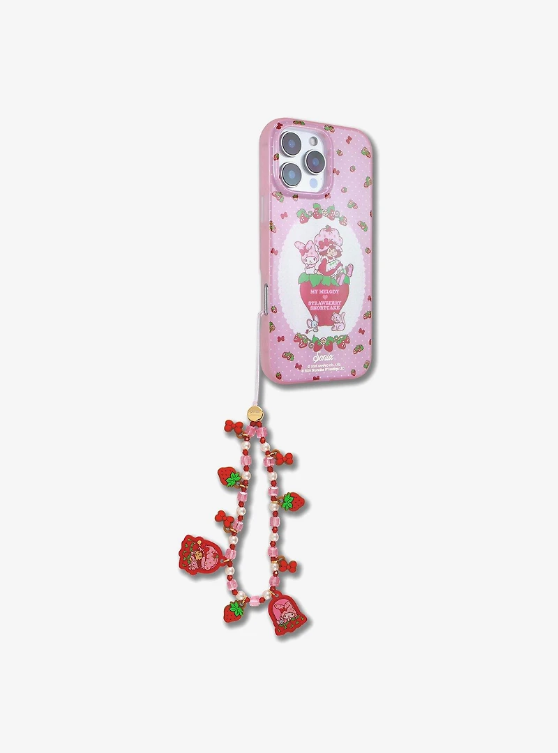 Sonix My Melody x Strawberry Shortcake Beaded Phone Charm