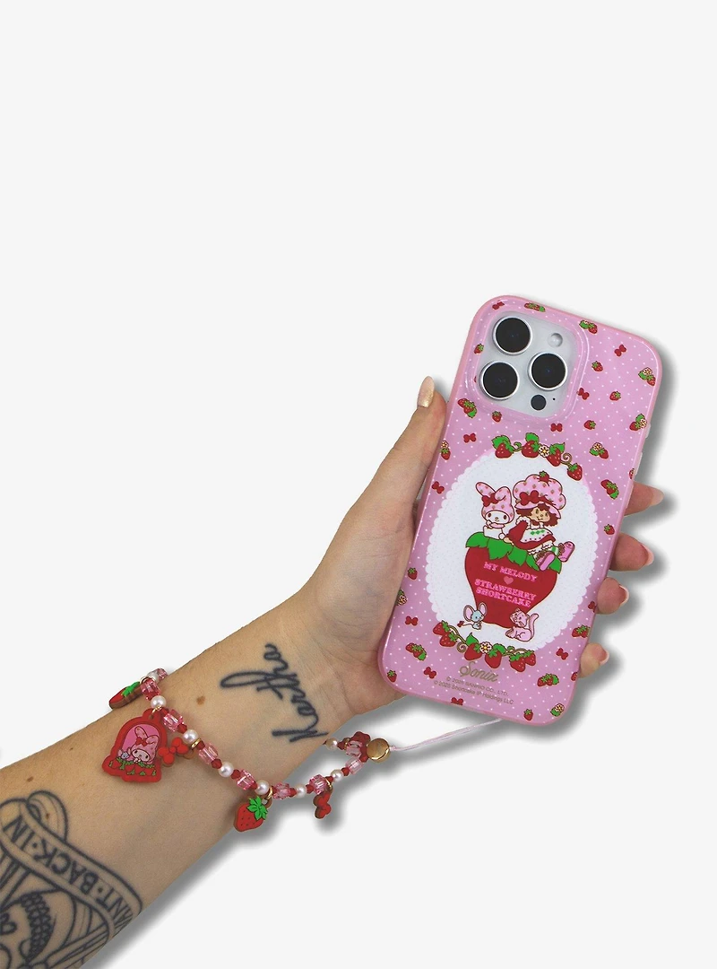 Sonix My Melody x Strawberry Shortcake Beaded Phone Charm