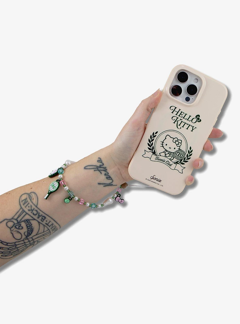 Hello Kitty Tennis x Sonix Beaded Wristlet Phone Charm