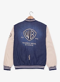 Warner Bros. Studios Denim Varsity Jacket (BoxLunch 10th Anniversary) — BoxLunch Exclusive