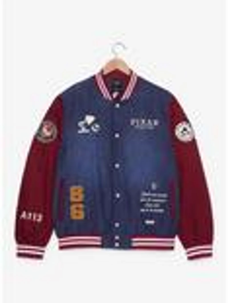 Pixar Studios Denim Varsity Jacket (BoxLunch 10th Anniversary) — BoxLunch Exclusive