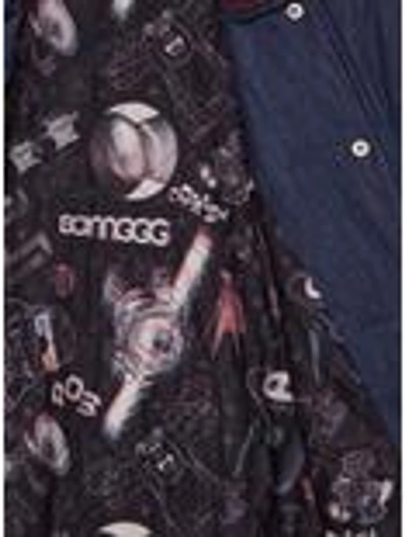 Pixar Studios Denim Varsity Jacket (BoxLunch 10th Anniversary) — BoxLunch Exclusive