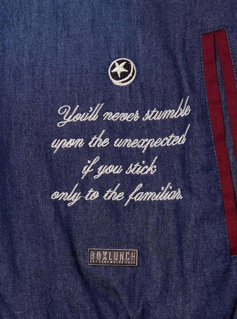 Pixar Studios Denim Varsity Jacket (BoxLunch 10th Anniversary) — BoxLunch Exclusive