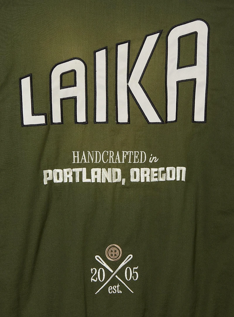 Laika Studios Denim Varsity Jacket (BoxLunch 10th Anniversary) — BoxLunch Exclusive