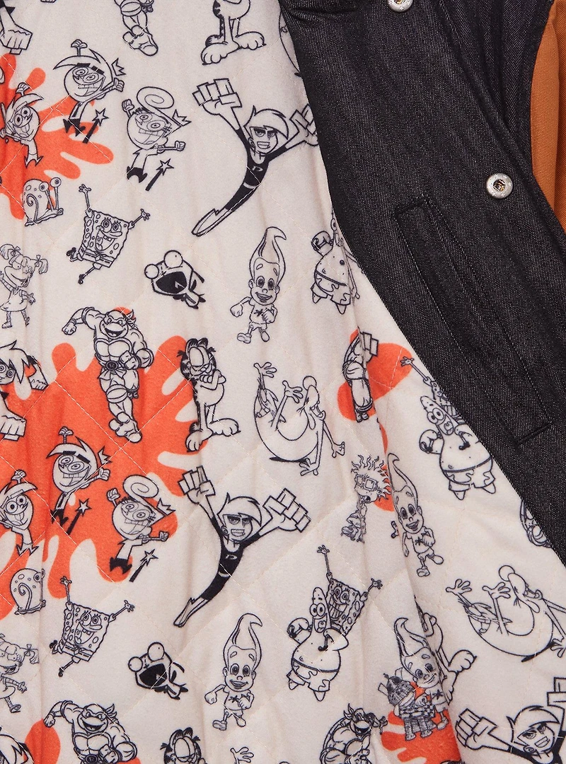 Nickelodeon Studios Denim Varsity Jacket (BoxLunch 10th Anniversary) — BoxLunch Exclusive