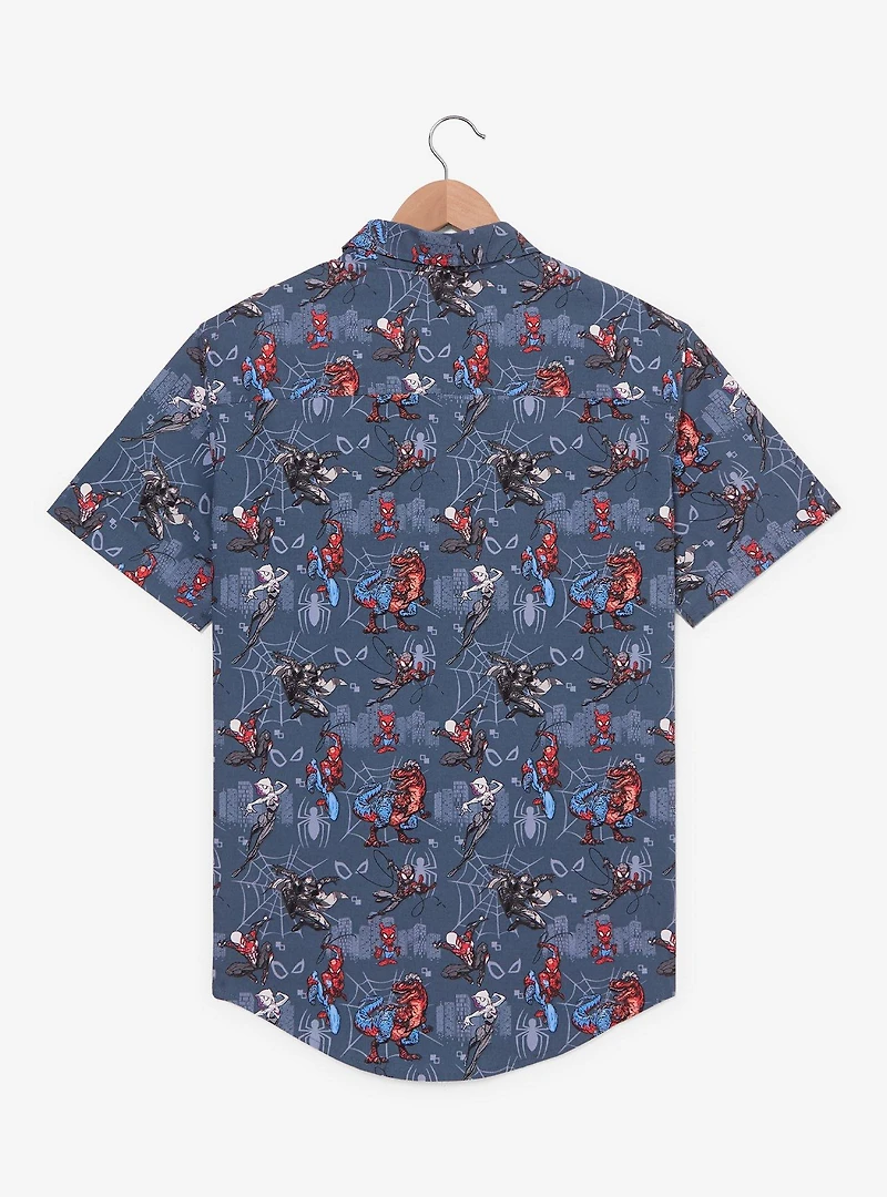 Marvel Spider-Man Variants Allover Print Woven Button-Up - BoxLunch Exclusive