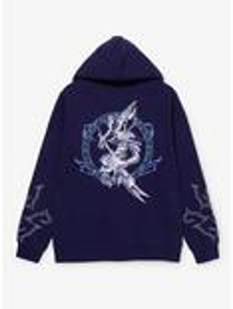 Yu-Gi-Oh! Dark Magician Embroidered Zippered Hoodie - BoxLunch Exclusive