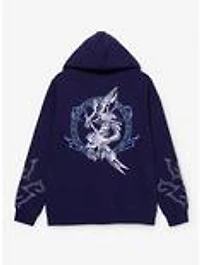 Yu-Gi-Oh! Dark Magician Embroidered Zippered Hoodie - BoxLunch Exclusive