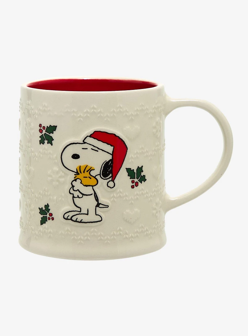Peanuts Snoopy & Woodstock Christmas Knit Mug — BoxLunch Exclusive