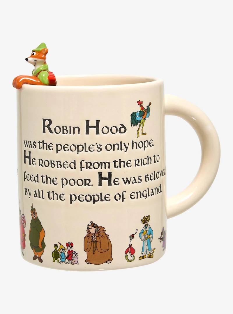 Disney Robin Hood Intro Script Robin Hood Peeking Mug - BoxLunch Exclusive