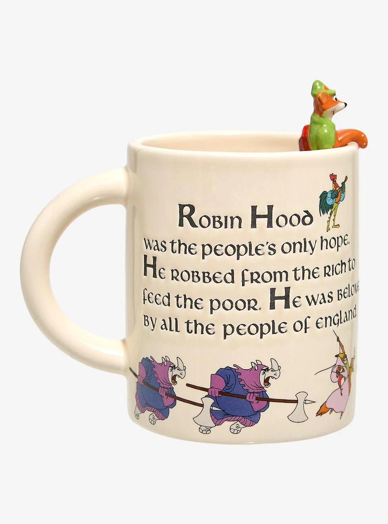 Disney Robin Hood Intro Script Robin Hood Peeking Mug - BoxLunch Exclusive