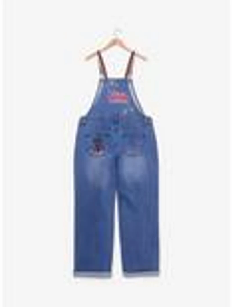 Stranger Things Patches Women's Plus Denim Overalls - BoxLunch Exclusive