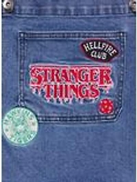 Stranger Things Patches Women's Plus Denim Overalls - BoxLunch Exclusive