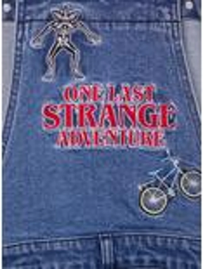 Stranger Things Patches Women's Plus Denim Overalls - BoxLunch Exclusive