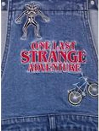 Stranger Things Patches Women's Plus Denim Overalls - BoxLunch Exclusive