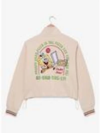 SpongeBob SquarePants Krusty Krab Pizza Logo Women's Cropped Quarter Zip Crewneck - BoxLunch Exclusive