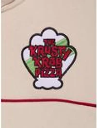 SpongeBob SquarePants Krusty Krab Pizza Logo Women's Cropped Quarter Zip Crewneck - BoxLunch Exclusive