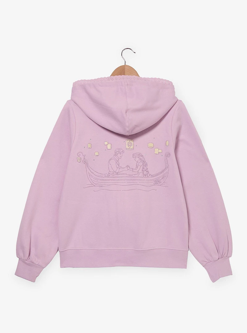 Disney Tangled Rhinestone Women's Zippered Hoodie - BoxLunch Exclusive