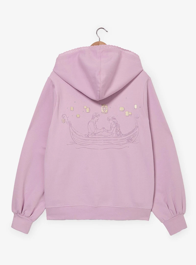 Disney Tangled Rhinestone Women's Plus Zippered Hoodie - BoxLunch Exclusive