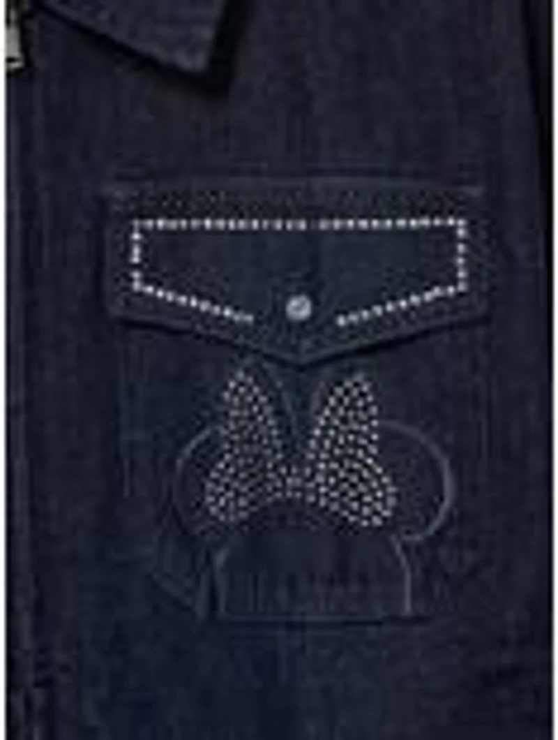 Disney Minnie Mouse Rhinestone Women's Denim Jacket - BoxLunch Exclusive