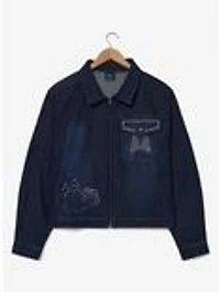 Disney Minnie Mouse Rhinestone Women's Plus Denim Jacket - BoxLunch Exclusive