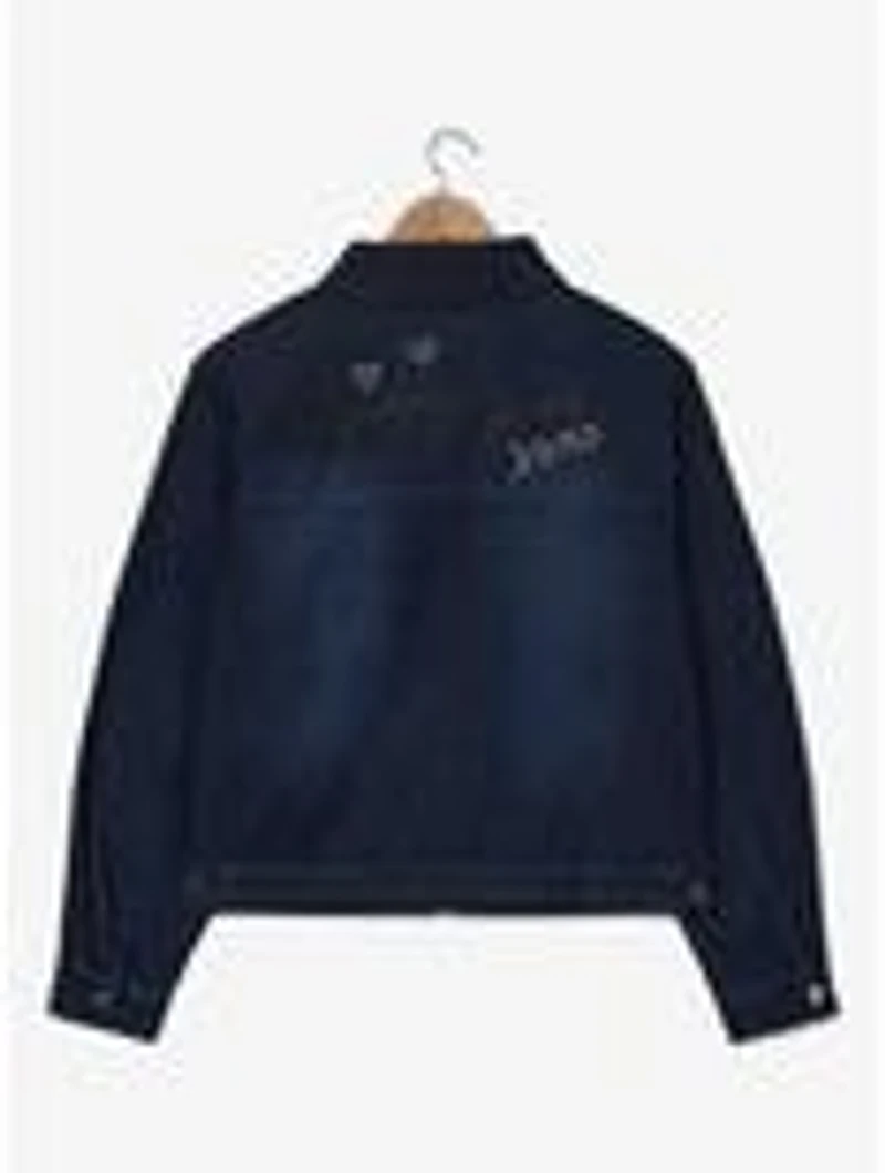Disney Minnie Mouse Rhinestone Women's Plus Denim Jacket - BoxLunch Exclusive