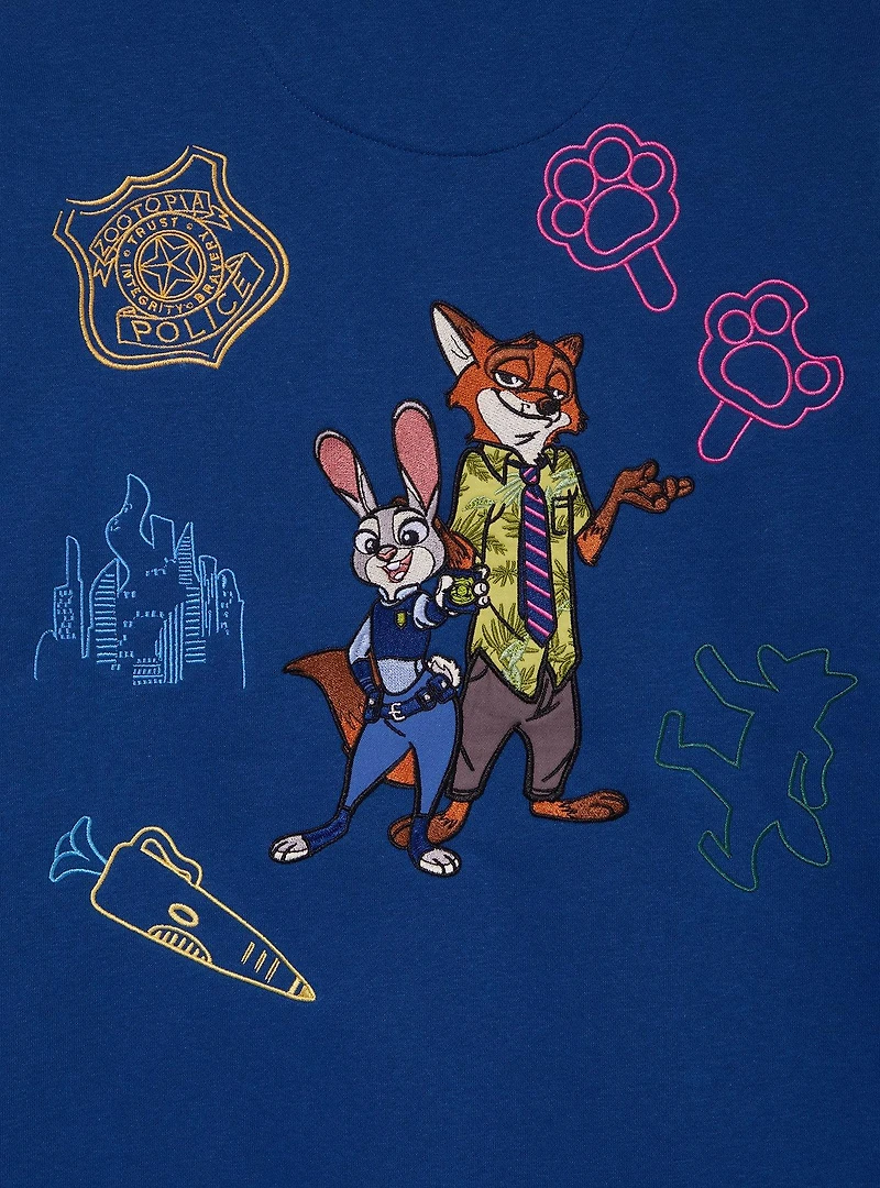 Disney Zootopia Embroidered Characters Zippered Hoodie - BoxLunch Exclusive