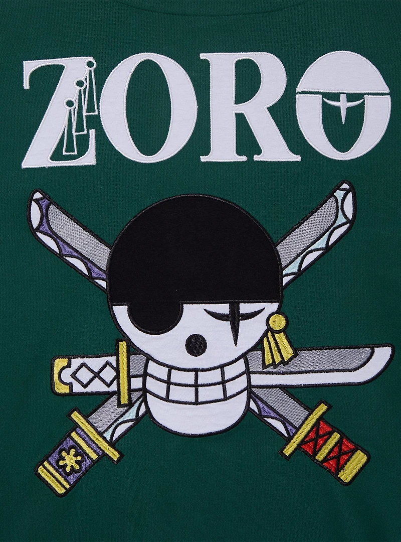One Piece Straw Hat Crew Zoro Baseball Jersey — BoxLunch Exclusive