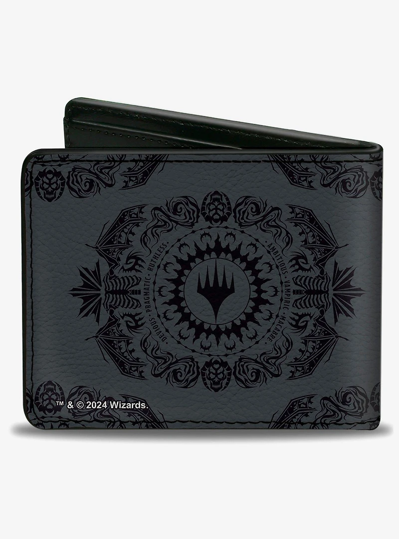 Magic: The Gathering Planeswalker Swamp Mana Traits Bifold Wallet