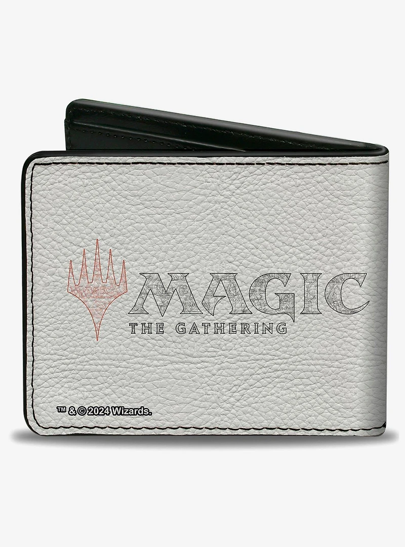 Magic: The Gathering White Mana Sun Icon and Logo Bifold Wallet